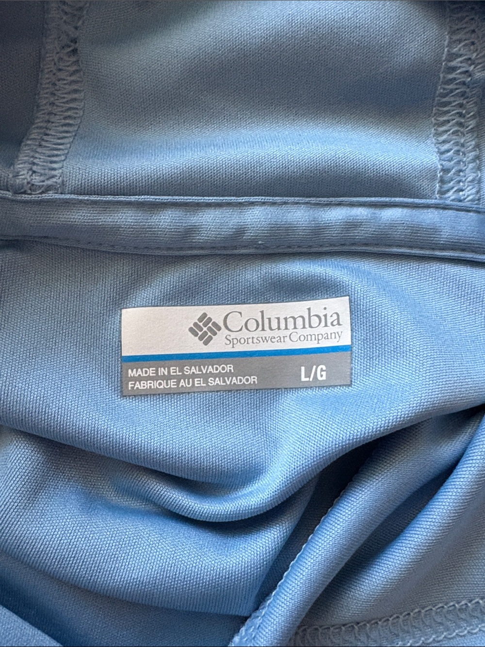 Columbia Men’s Sky Blue Hooded Long-Sleeve Performance Shirt Size L - Picture 2 of 11
